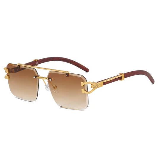 Cartier - R509 - Golden Wood Glasses β Trandeez