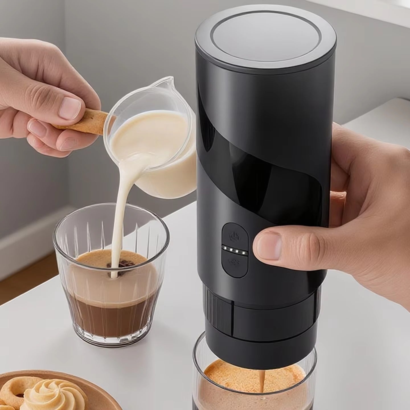 Portable Outdoor Espresso Machine 2025 – USB-C Electric Coffee Maker